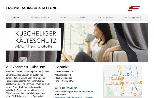 Vorschau von www.raumausstattung-fromm.de, Raumausstattung Fromm GmbH