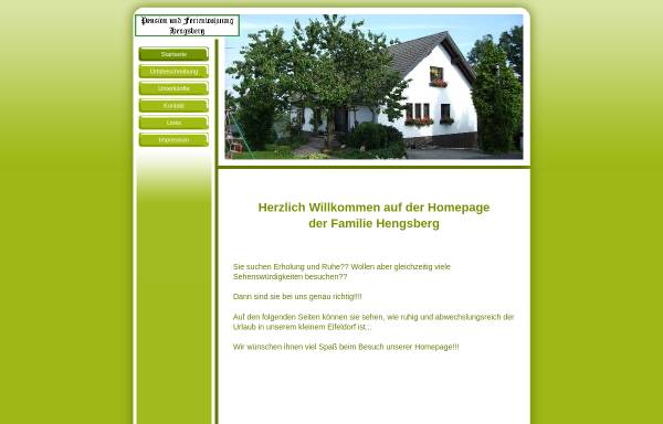 Vorschau von www.ferien-hengsberg.de, Pension und Ferienwohnung Hengsberg