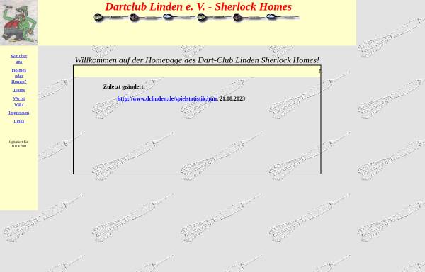 Vorschau von www.dclinden.de, Dart Club Linden Sherlock Homes