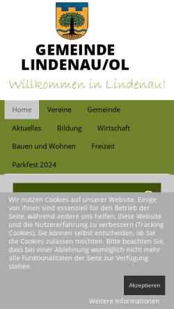 Vorschau der mobilen Webseite www.lindenau-ol.de, Lindenau