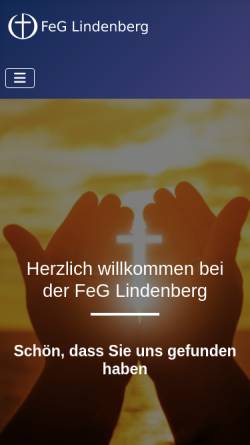 Vorschau der mobilen Webseite lindenberg.feg.de, Freie evangelische Gemeinde Lindenberg