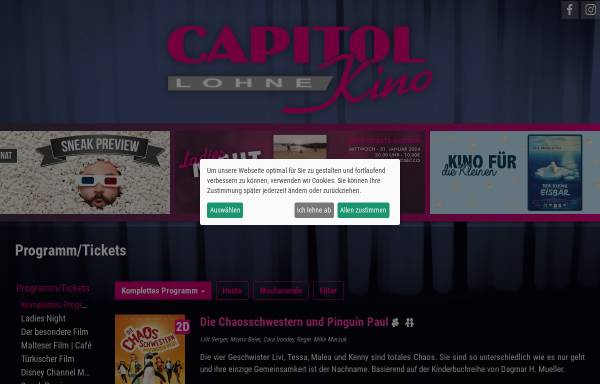 Vorschau von www.capitol-lohne.de, Capitol Kino