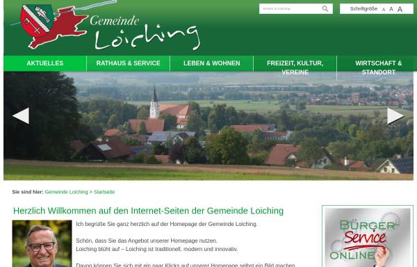 Vorschau von www.loiching.de, Loiching