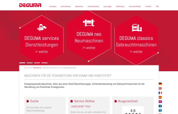 Vorschau von www.deguma.com, DEGUMA-SCHÜTZ GmbH