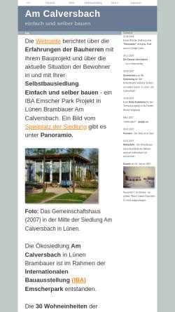 Vorschau der mobilen Webseite am-calversbach.net, Am Calversbach