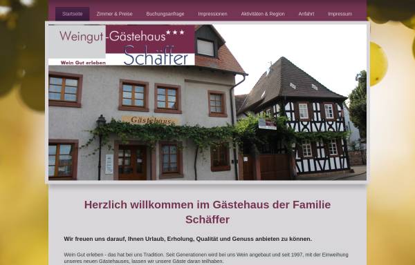 Vorschau von www.schaeffer-weine.de, Weingut-Gästehaus Schäffer