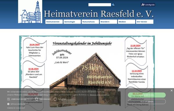 Vorschau von www.heimatverein-raesfeld.de, Heimatverein Raesfeld e.V.