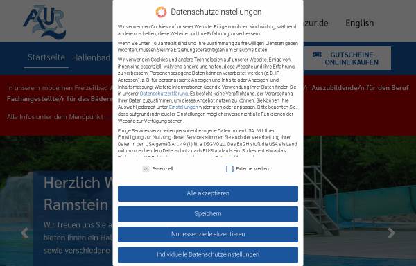 Vorschau von www.freizeitbad-azur.de, Freizeitbad Azur