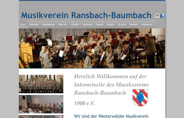 Vorschau von www.mv-ransbach-baumbach.de, Musikverein Ransbach-Baumbach 1900 e.V.