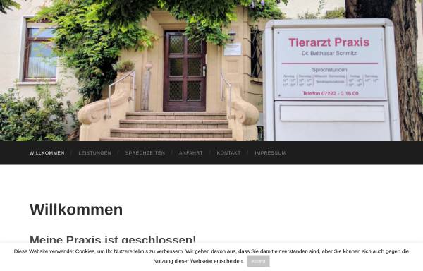 Vorschau von www.tierarzt-in-rastatt.de, Tierarztpraxis Dr. Balthasar Schmitz
