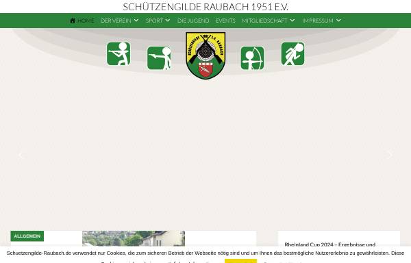 Vorschau von www.schuetzengilde-raubach.de, Schützengilde Raubach 1951 e.V.