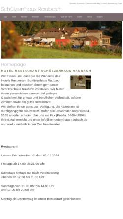 Vorschau der mobilen Webseite schuetzenhaus-raubach.de, Schützenhaus Raubach
