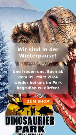 Vorschau der mobilen Webseite www.dinopark.de, Dinosaurierpark Münchehagen
