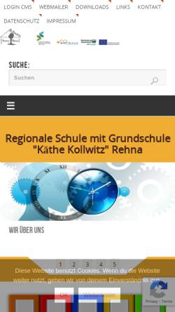 Vorschau der mobilen Webseite www.schule-rehna.de, Schule Rehna