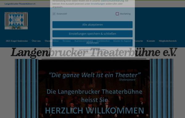 Vorschau von langenbrucker-theaterbuehne.de, Langenbrucker Thetaerbühne e.V.