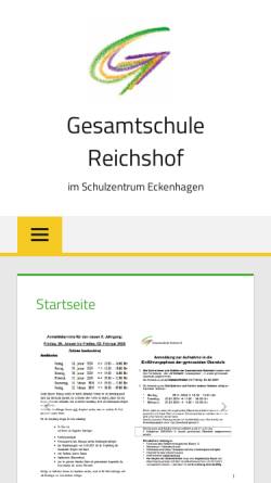 Vorschau der mobilen Webseite gesamtschule-reichshof.de, Gesamtschule Reichshof-Eckenhagen