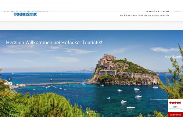Vorschau von www.hofacker-touristik.de, Hofacker Touristik