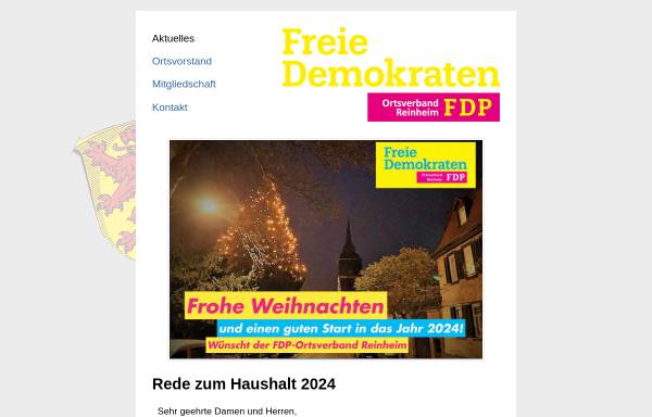 Vorschau von www.fdp-reinheim.de, FDP Reinheim