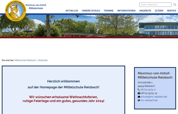 Vorschau von www.ms-reisbach.de, Hauptschule Reisbach
