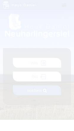 Vorschau der mobilen Webseite www.haus-daniel.de, Feriendomizile Bültmann
