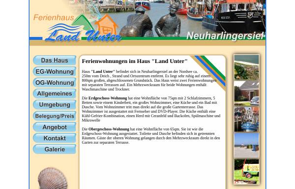 Vorschau von www.ferienwohnung-neuharlingersiel.net, Ferienwohnung Wolfgang Predki