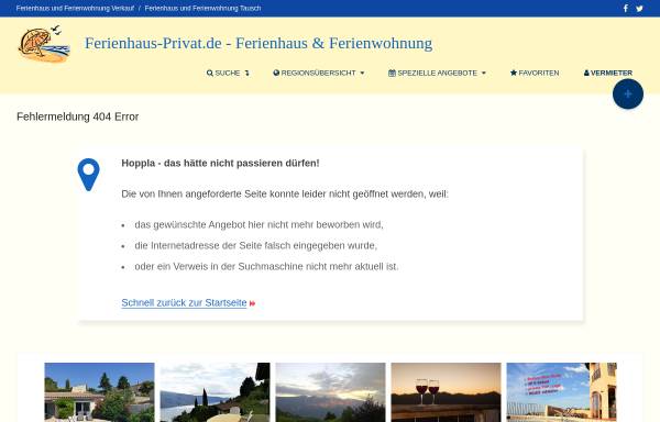 Vorschau von www.ferienhaus-privat.de, Ferienwohnungen, Christine Wienhold