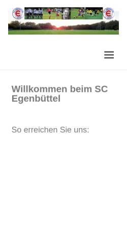 Vorschau der mobilen Webseite sc-egenbuettel.de, SC Egenbuettel
