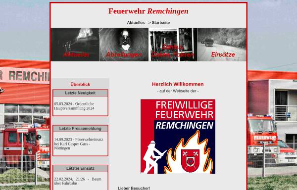 Vorschau von www.feuerwehr-remchingen.de, Freiwillige Feuerwehr Remchingen