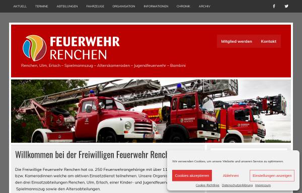 Vorschau von feuerwehr-renchen.de, Freiwillige Feuerwehr Renchen