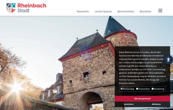 Vorschau von www.rheinbach.de, Stadt Rheinbach
