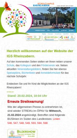 Vorschau der mobilen Webseite www.igs-rheinzabern.de, Rheinzabern