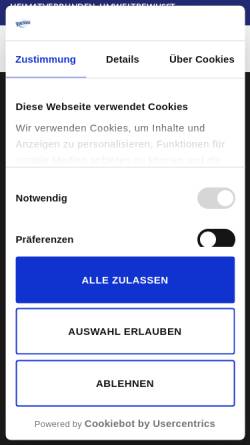Vorschau der mobilen Webseite rhenser.de, Rhenser Mineralbrunnen GmbH