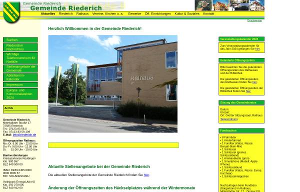 Vorschau von www.riederich.de, Riederich