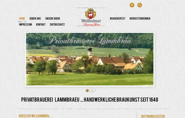 Vorschau von www.lammbrauerei-weilheim.de, Lammbrauerei Weilheim