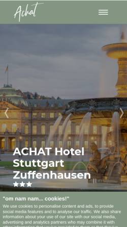 Vorschau der mobilen Webseite achat-hotels.com, Landhotel Fasanenhof