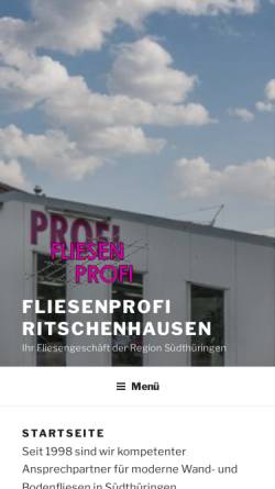 Vorschau der mobilen Webseite www.mein-fliesenprofi.de, Fliesen Profi Ritschenhausen