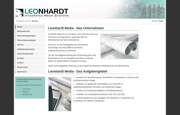 Vorschau von www.leonhardt-media.de, Leonhardt Media GmbH