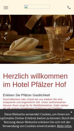 Vorschau der mobilen Webseite www.loesch-pfaelzer-hof.de, Hotel und Restaurant Pfälzer Hof
