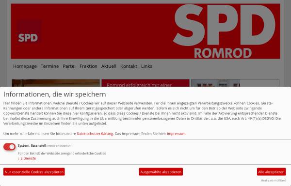 Vorschau von spd-romrod.de, SPD Romrod