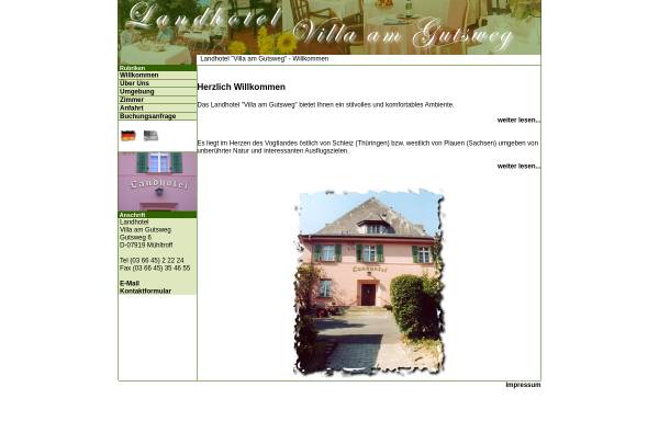 Vorschau von www.hotel-muehltroff.de, Landhotel Villa am Gutsweg
