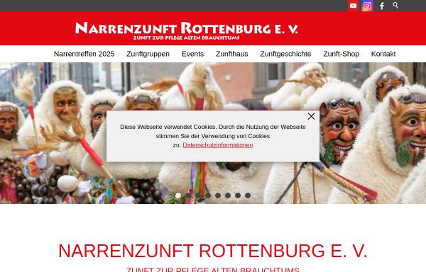 Vorschau von www.narrenzunft-rottenburg.de, Narrenzunft Rottenburg e.V.