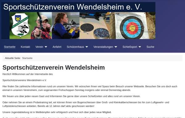 Vorschau von www.ssv-wendelsheim.de, Sportschützenverein Wendelsheim e.V.