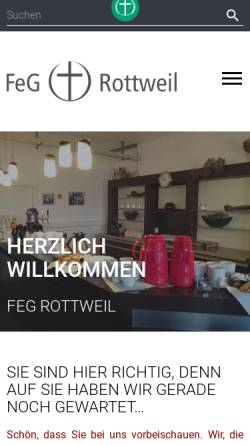 Vorschau der mobilen Webseite rottweil.feg.de, Freie evangelische Gemeinde