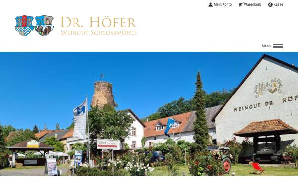Vorschau von weingut-hoefer.de, Weingut Dr. Höfer, Schlossmühle