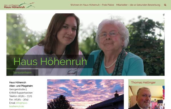 Vorschau von www.haus-hoehenruh.de, Haus Höhenruh