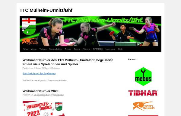 Vorschau von www.ttcmuelheim-urmitz.de, TTC Mülheim-Urmitz/Bhf e.V.
