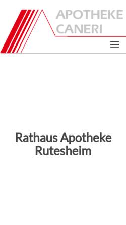 Vorschau der mobilen Webseite www.apotheke-rutesheim.de, Rathaus Apotheke