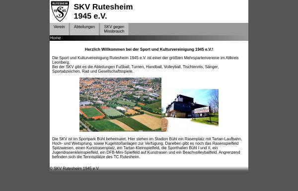 Vorschau von skv-rutesheim.de, Sport- und Kulturvereinigung Rutesheim 1945 e.V.
