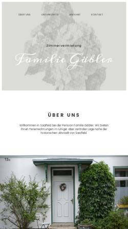 Vorschau der mobilen Webseite gaeblerweb.de, Ferienwohnungen Gäbler