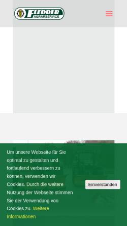 Vorschau der mobilen Webseite www.fledder-agrarservice.de, Fledder, Agrarservice
